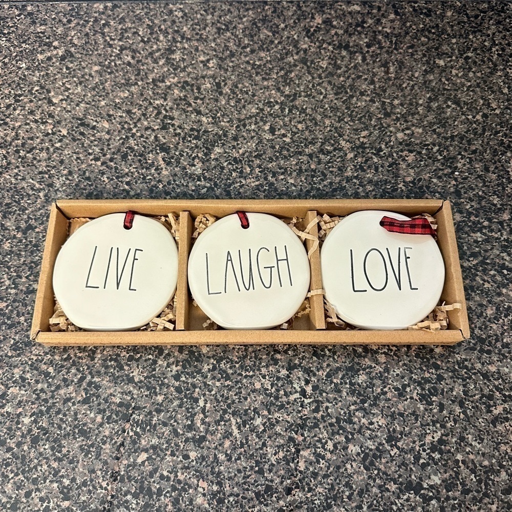 Rae Dunn Christmas Ceramic Ornaments NEW